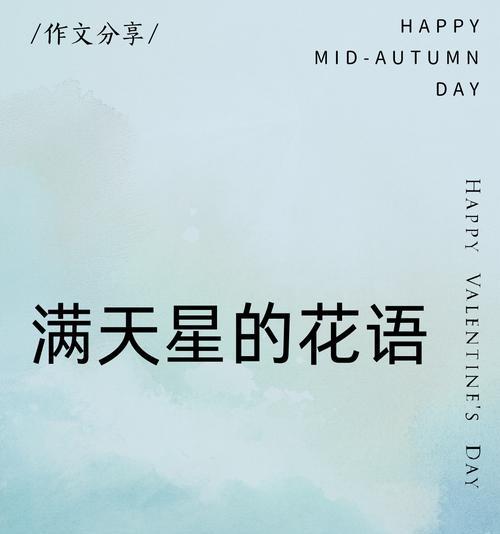 韩式满天星的花语是什么？它象征着什么？